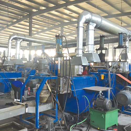 Gas treatment equipment for plastic granulating line