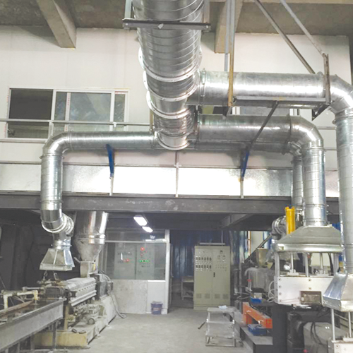 Gas treatment equipment for plastic granulating line