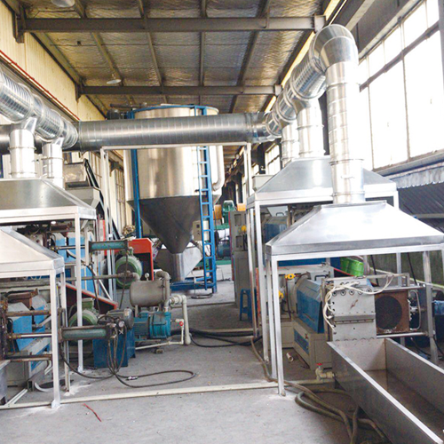 Gas treatment equipment for plastic granulating line