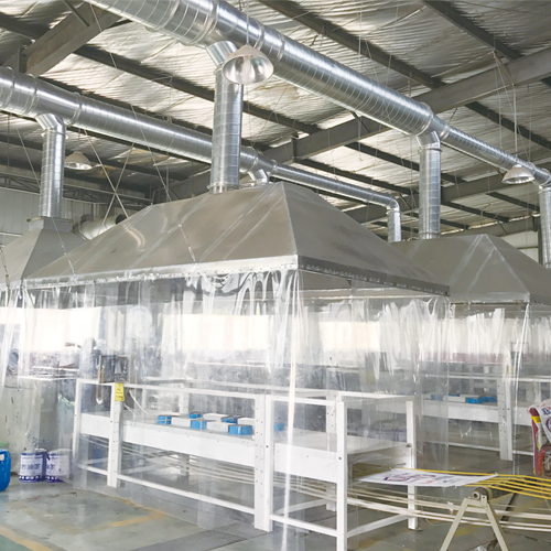 Gas treatment equipment for PP woven bag granulating machine